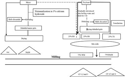 Effect of nixtamalization of maize and heat treatment of soybean on the nutrient, antinutrient, and mycotoxin levels of maize-soybean-based composite flour